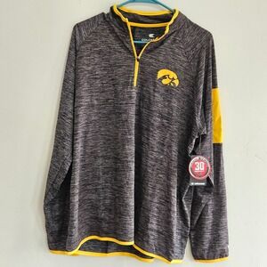Iowa Hawkeyes Colosseum Pullover Jacket Mens L Long Sleeve Athletic‎ Top
